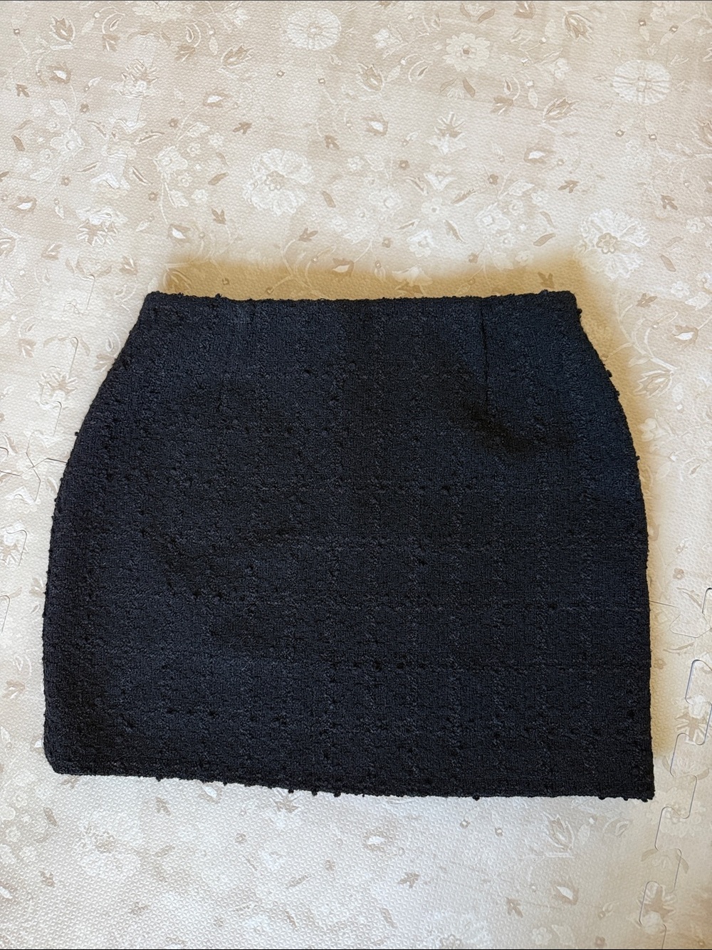 NWT H&M Black Bouclé Mini Skirt